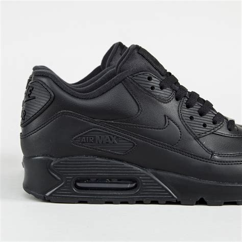 nike air max 90 leather zwart wit|Air Max 90s all black.